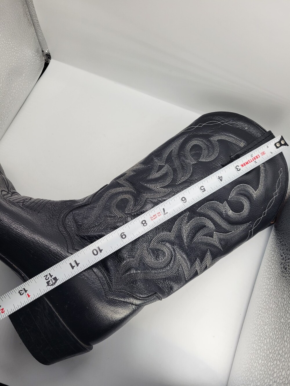 Vintage Dan Post Black Teju Lizard Men 8.5 D Cowboy Western Boots MEX MADE #2110 - Picture 15 of 15
